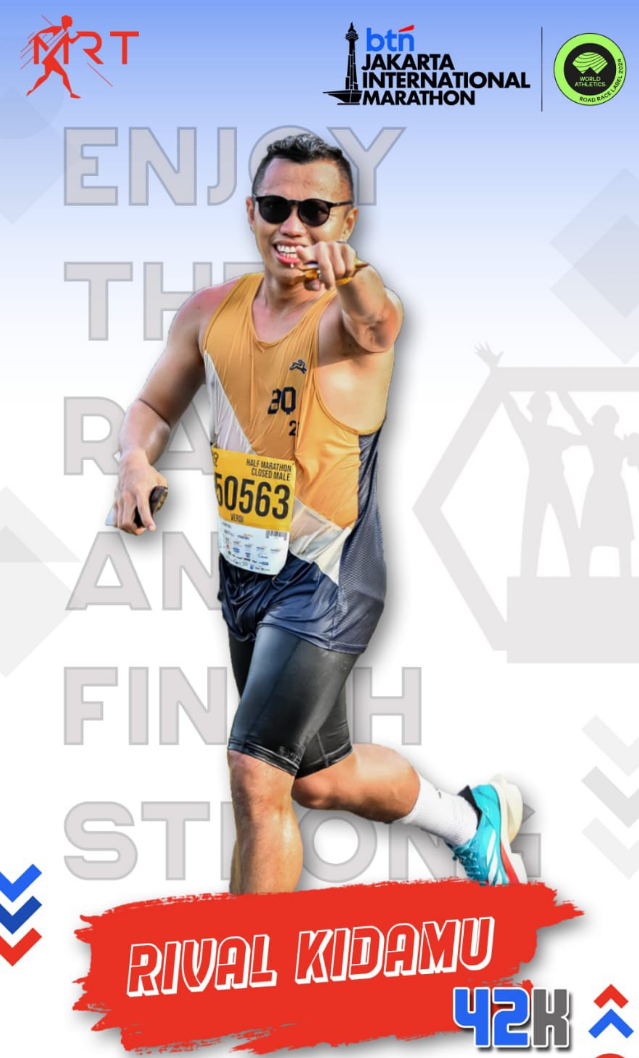 BPD HIPMI Gorontalo Kirim Pelari Terbaiknya di Ajang BTN Jakarta Marathon International